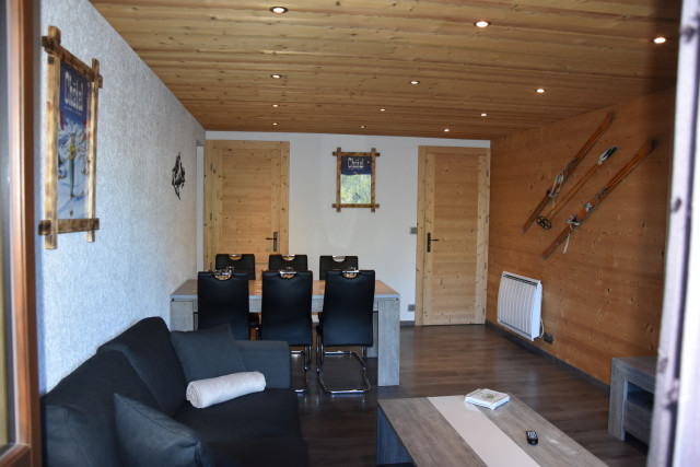 Apartment Les Rhododenrons 108, dining room, vacation in Châtel