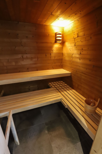 Appartement les Seracs dans chalet la Cascade, Châtel, sauna