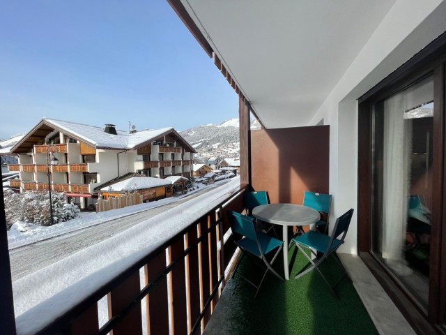 Apartment Les Snailles, n° 19, Winter view from the balcony, Châtel Center Etringa