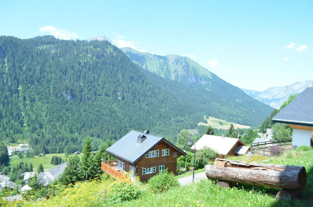 Apartment Les Sorbiers 002, view of Châtel, summer mountain family holiday