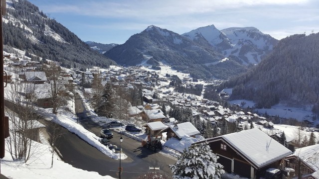 Appartement Les Sorbiers 009 Vue Châtel HIVER