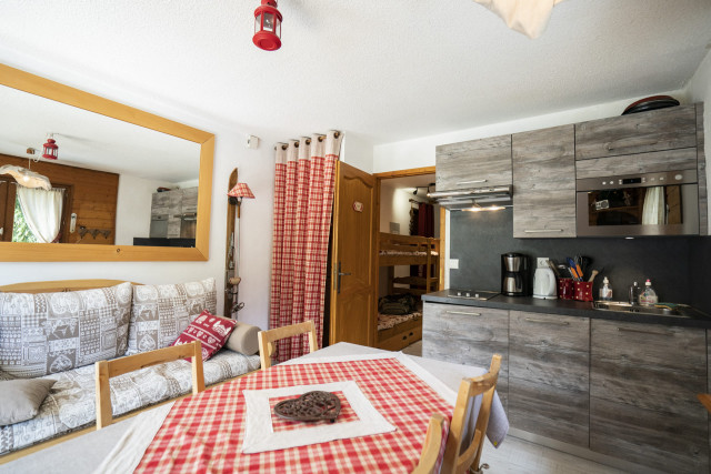 Apartment, Mermy 8A, Dining and living room, Châtel Haute-Savoie