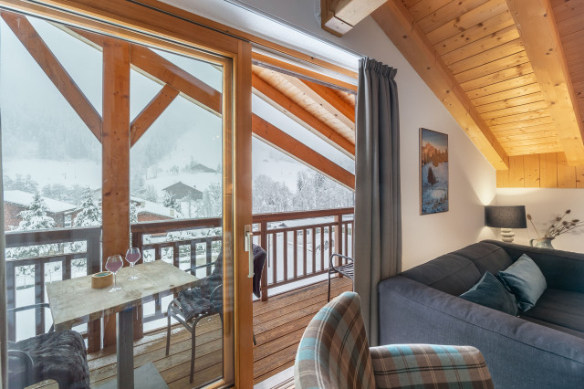 Appartement Mont blanc 08, Balcon, Châtel été
