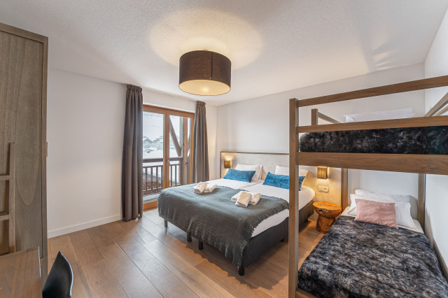 Appartement Mont blanc 08, chambre, Châtel haute-savoie