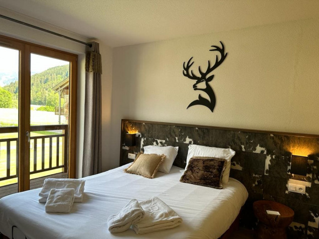 Appartement Mont Blanc 7 à La Chapelle d'Abondance, chambre double