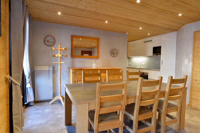 Appartement n°2 dans chalet l'EPICEA, Pièce de vie Châtel Haute-Savoie