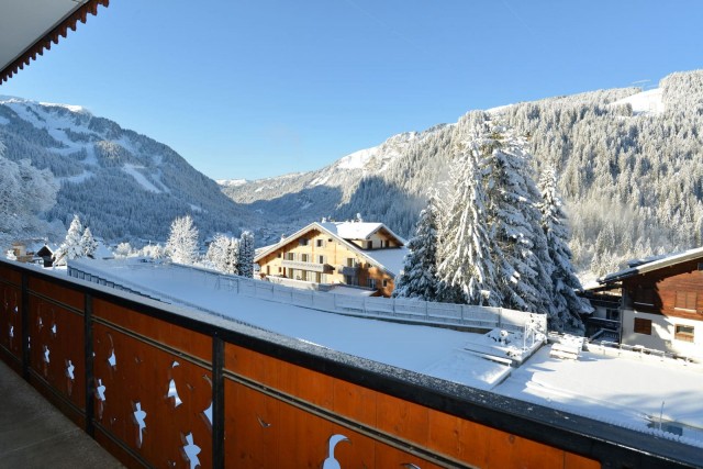 Apartment n°2 in chalet l'EPICEA, Balcony View Châtel