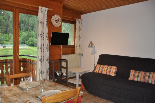 Appartement n°2 dans chalet Les Bouquetins, Salon, Châtel Portes du Soleil