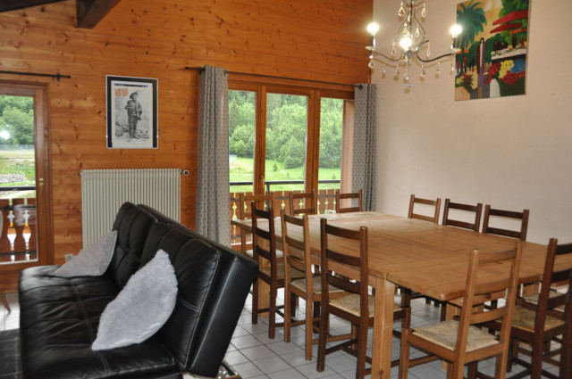 Apartment n°3 in chalet The Bouquetins, Living room, Châtel Haute-Savoie