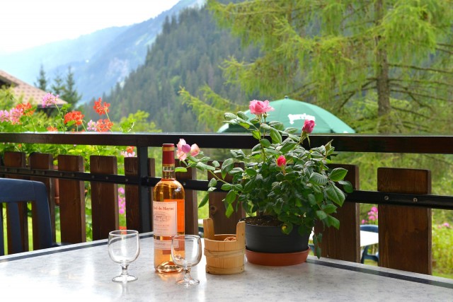 Appartement n°3 dans résidence le Blanchot, Balcon, Châtel