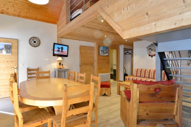 Appartement n°4 chalet L'EPICEA, Pièce de vie Châtel