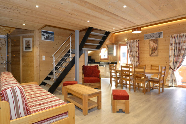 Appartement n°4 chalet L'EPICEA, Séjour, Châtel