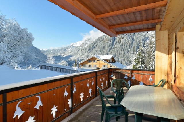 Apartment n°5 in chalet l'EPICEA, Balcony, Châtel