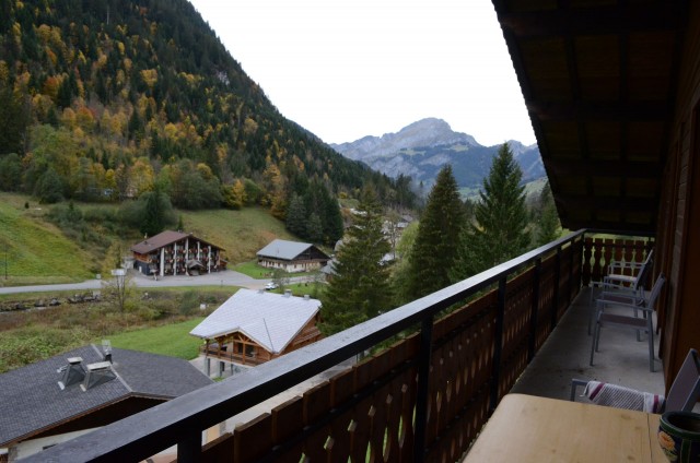 Appartement n°3 dans chalet les bouquetins, Balcon Châtel