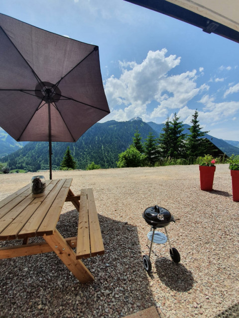 Appartement Oiseau de nuit, Vue extérieur, Châtel Vacances à la montagne