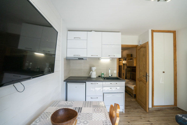 Appartement, Orée des Pistes, Linga, Châtel, 4 personnes, séjour, cuisine