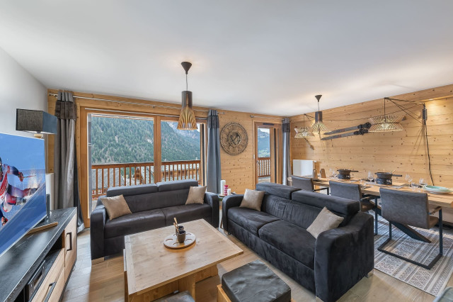 Apartment Perles de Savoie A204 Châtel, Living room, Alps 74390