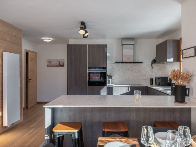 Apartment Perles de Savoie A306, Kitchen, Chatel Haute Savoie