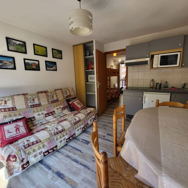 Appartement Perthuis 11D, Salon, Descente à ski