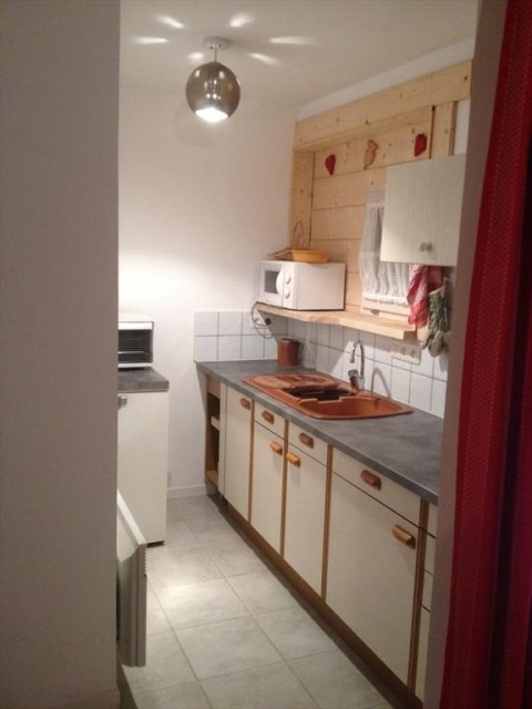 appartement rhododendrons cuisine Châtel 74