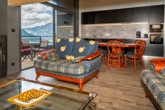 Appartement Savoisien n°6, Séjour, Châtel Portes du Soleil