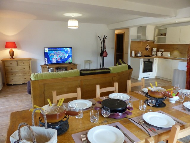 Apartment Soldanelles n°11, Living room, Châtel Haute Savoie