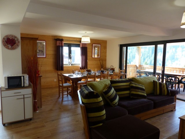 Appartement Soldanelles 11, Séjour, Châtel Réservation montagne