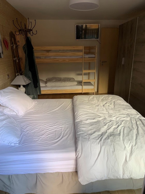 Apartment Soldanelles n°17 , Châtel, Double room with 2 bunk beds, Châtel 74