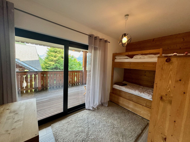 Appartement Soldanelles 29, Chambre lit superposés, Châtel Alpes Françaises