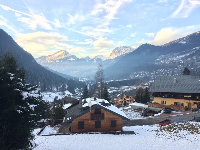 Apartment Soldanelles n°29, View from balcony, Châtel Mountain