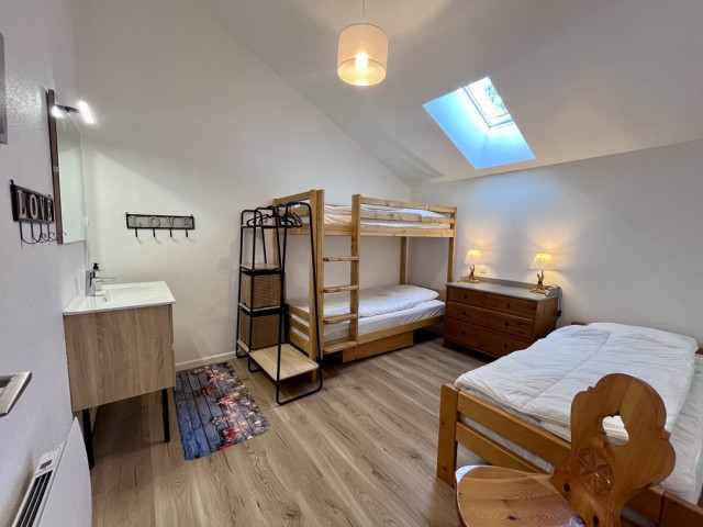 Appartement Soli 10, Chambre 1 lit simple avec lit superposé, Châtel Télésiège 74