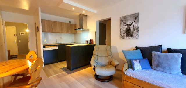 Apartment Soli 10, Kitchen with living room, Châtel Booking 74