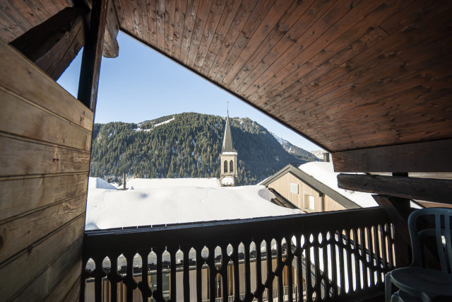 Apartment Vieux Four 002, Balcony view, Châtel Mountain
