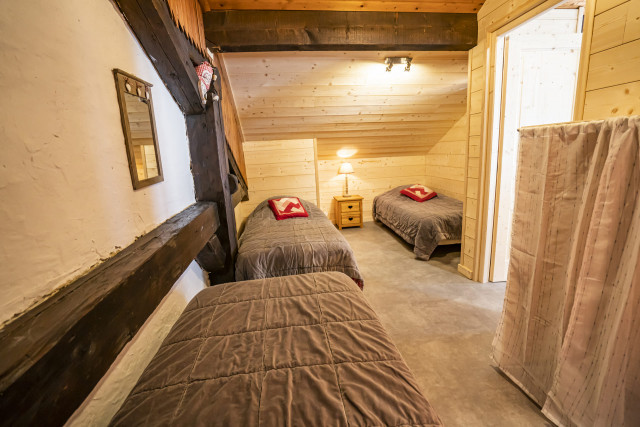 Appartement Vieux Four 03, Chambre 3 lits simples, Châtel Ski