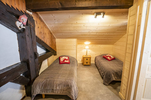 Appartement Vieux Four 03, Chambre 3 lits simples, Châtel Vacances ski