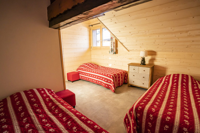 Apartment Vieux Four 04, Bedroom 3 single bed, Châtel Mountain