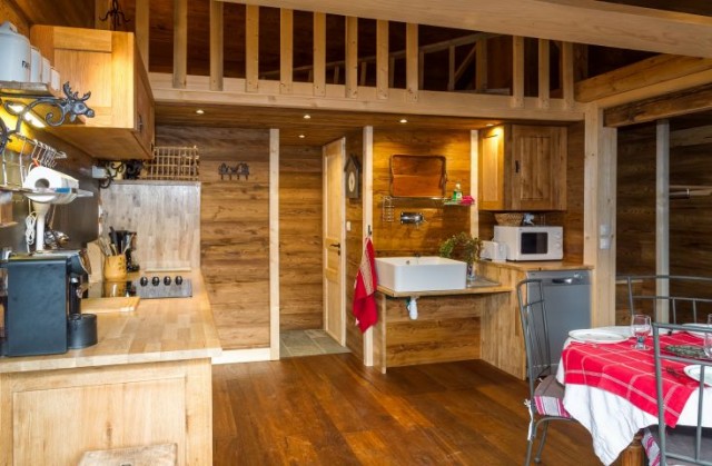 Chalet 4 people, Mazot, Kitchen, Châtel Cosy 