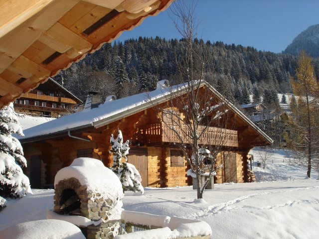 Chalet Alban Petit Châtel Vue Exterieur Hiver 74390