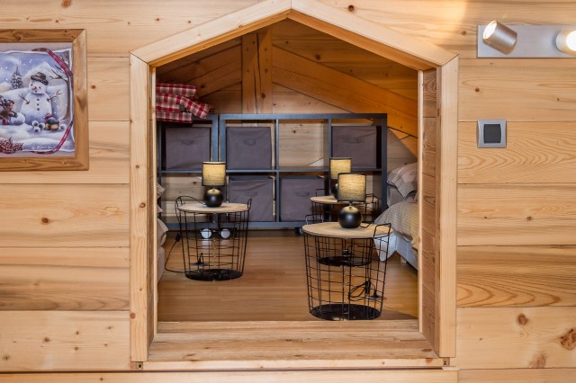 Chalet Anna 16 personnes Châtel Pré-la-Joux coin nuit