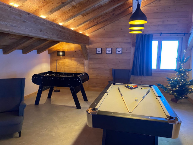 Chalet Au Bon Vieux Temps, salle de jeux, Châtel Les Portes du Soleil