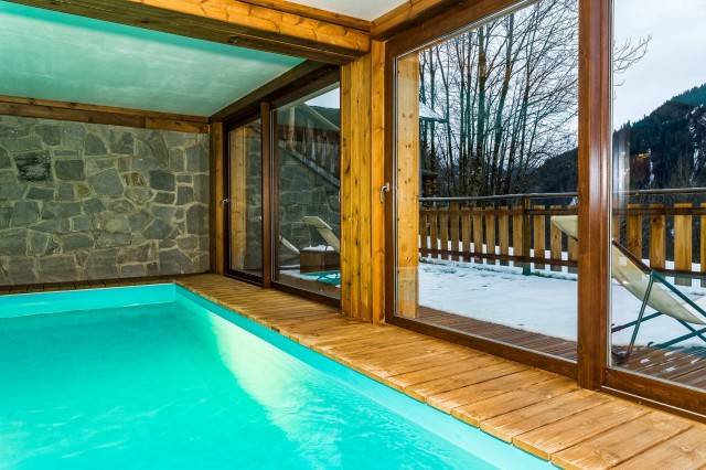 Chalet avec piscine Les Vuargnes Châtel
