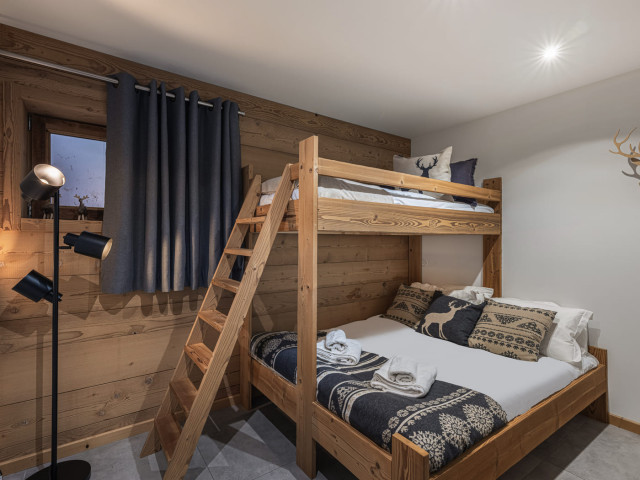 Chalet Bois Colombe Châtel, bedroom bunk beds, Châtel Mountain Holidays Portes du Soleil