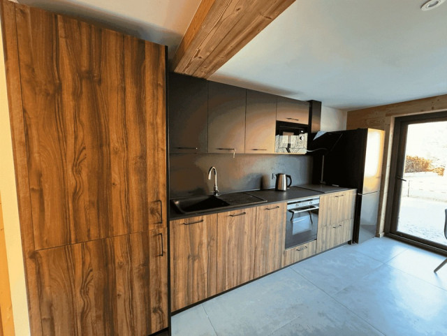 Chalet Bonatti, Appartement 4 personnes, cuisine, Châtel Haute-Savoie