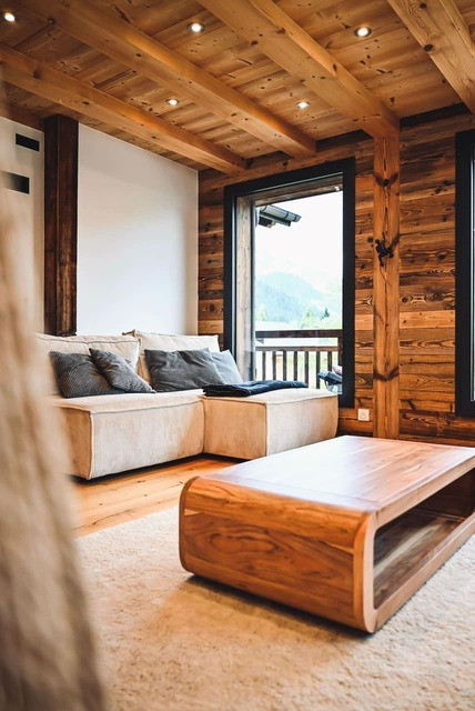 Chalet Bonatti, cosy living room, Châtel Haute-Savoie