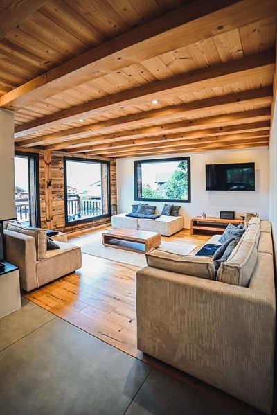 Chalet Bonatti, cosy living room, Châtel Vallée d'Abondance
