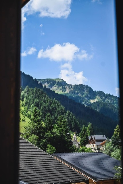 Chalet Bonatti, summer chalet view, Châtel Tourism, sunny mountain family vacations
