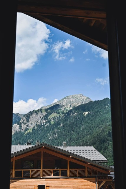 Chalet Bonatti, summer chalet view, Les Portes du Soleil Châtel, mountain cow-trekking vacations