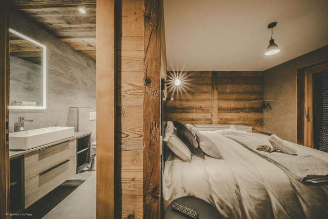 Chalet Bovard, Chalet Spencer, chambre avec salle de bains, Châtel Vallée d'Abondance