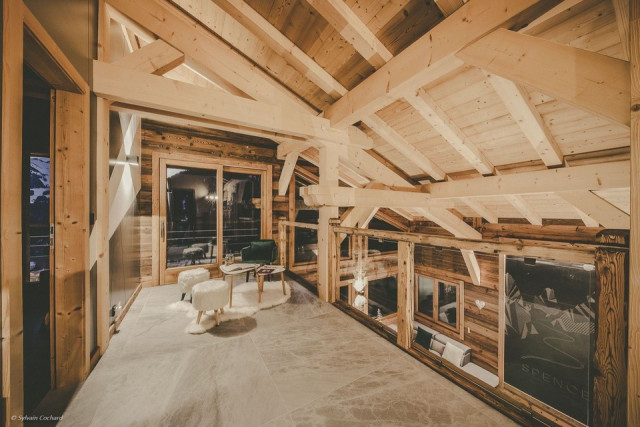 Chalet Bovard, Chalet Spencer, salon détente, Châtel Les Portes du Soleil