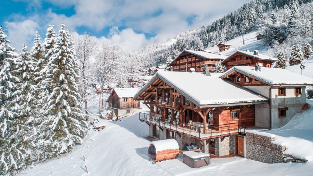 Chalet Bovard, Chalet Spencer, vue chalet hiver, Châtel Réservation